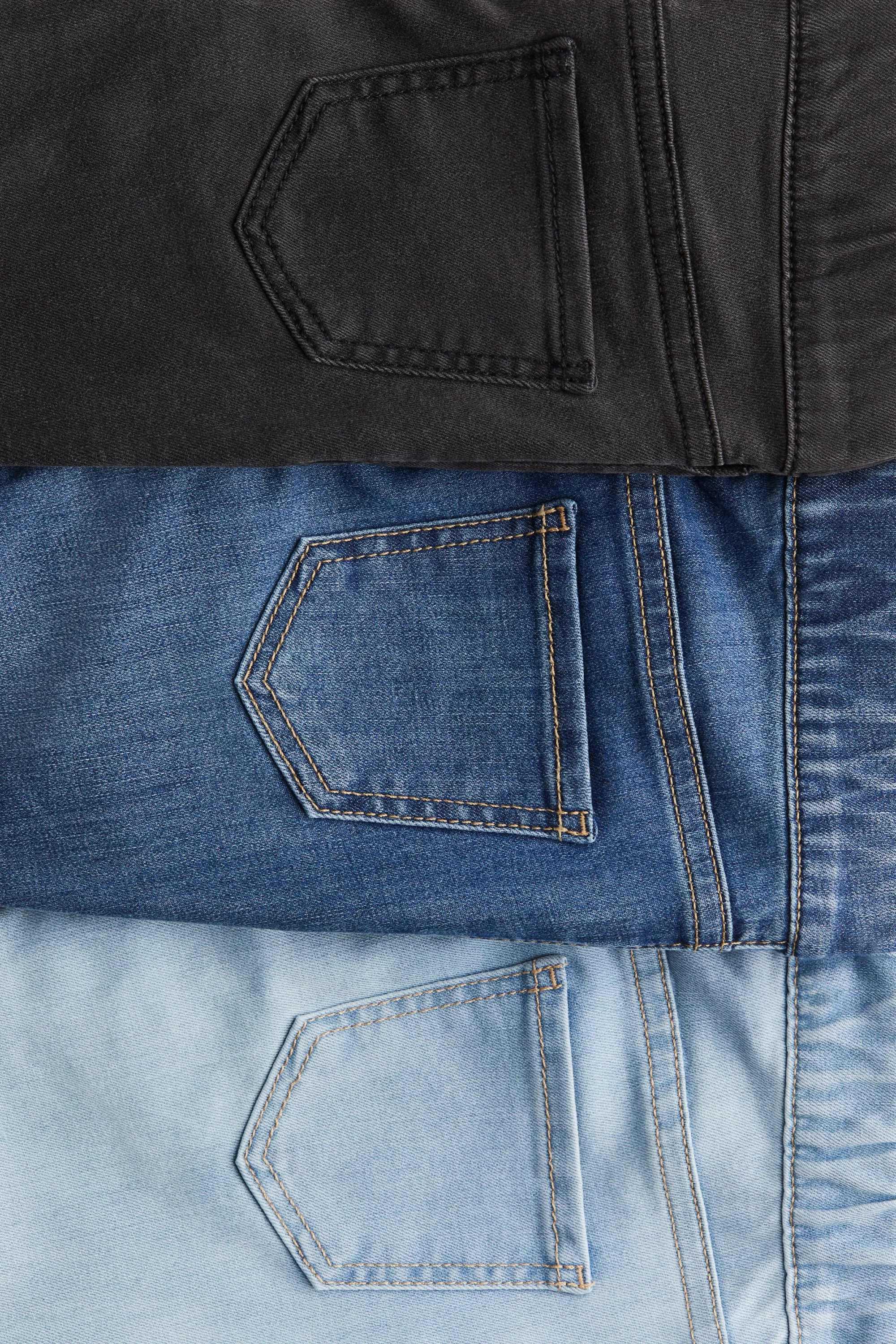 Lot de 3 jeggings en denim - Denim blue/Black