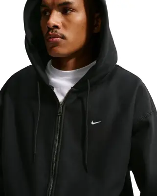 Solo Swoosh BB Full Zip Hoodie Black — photo 3