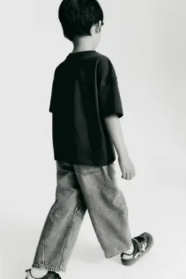 Loose Fit Barrel Jeans - Bleu denim — photo 2