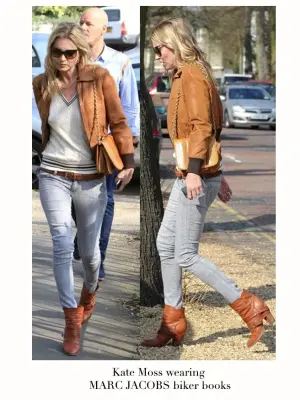 Bottines Biker en cuir fauve et talon bois Px boutique 600€ Taille 38,5 — photo 4