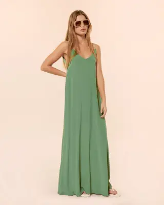 Robe longue Depp matcha – Karma Koma — photo 2