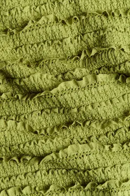 Jupe à pointes avec bords volantés - Vert lime ancien — photo 3
