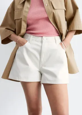 Chemise décontractée en jean - Écru — photo 3