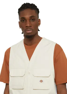 DICKIES GILET REPORTER Beige — photo 4