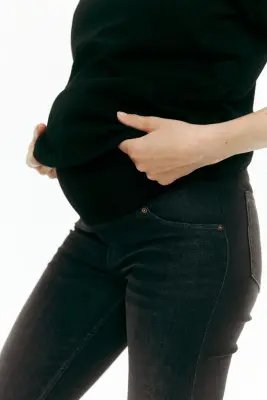 MAMA Skinny Jeans - Noir denim — photo 3