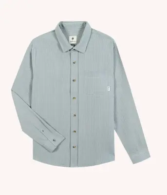 Faguo – Chemise Signy Rayée Ciel — photo 2