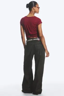 Jean droit ample taille standard Looser - Extra Black Rinse — photo 5