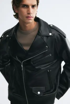 Veste de style motard - Noir — photo 2