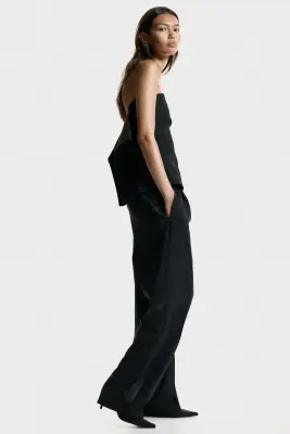 Top bandeau avec dos ouvert - Noir — photo 3