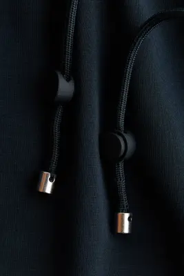 Sweat zippé avec cordon de serrage - Bleu marine — photo 4