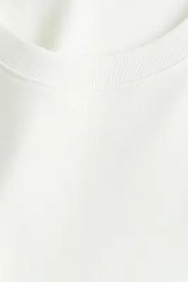 T-shirt en interlock - Blanc — photo 3
