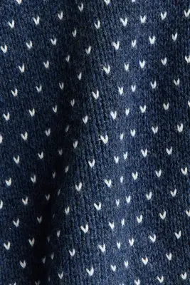 Pull en maille jacquard - Bleu marine/motif — photo 2