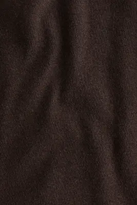 Robe en maille fine avec ceinture - Marron foncé — photo 4