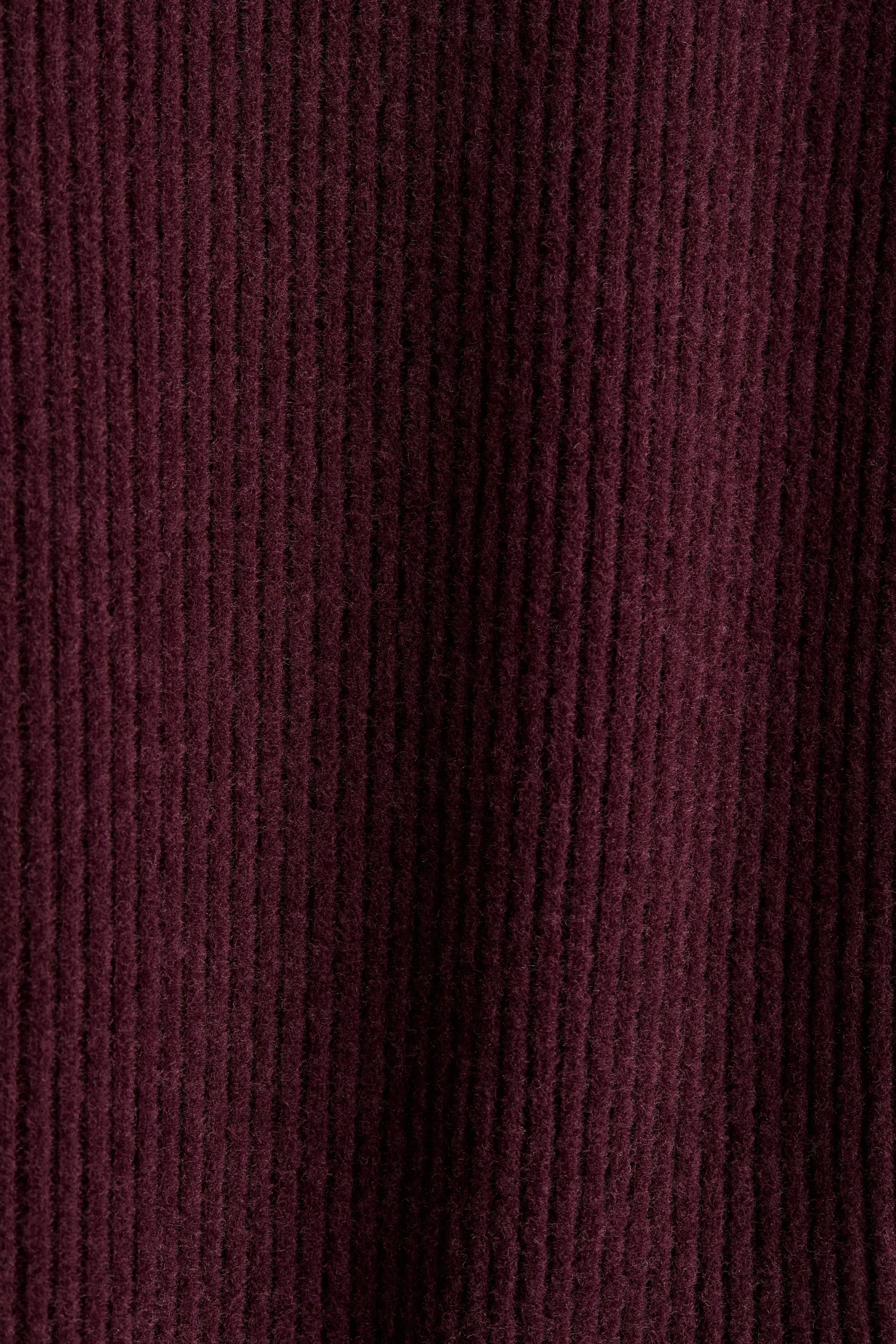 Body côtelé avec volants ruchés - Rouge prune ancien