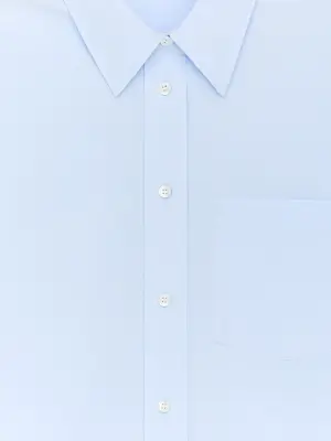 Chemise en coton - Bleu ciel — photo 4