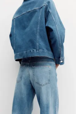 Wide Jeans - Bleu denim clair — photo 3