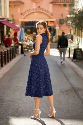 Clarice Polka Dot Dress — photo 4