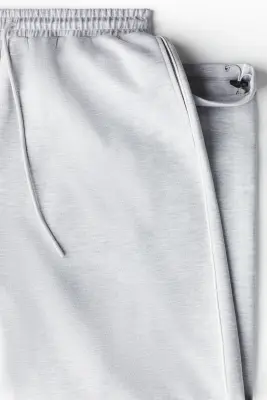 Pantalon jogger de sport Loose Fit - Gris clair chiné — photo 5