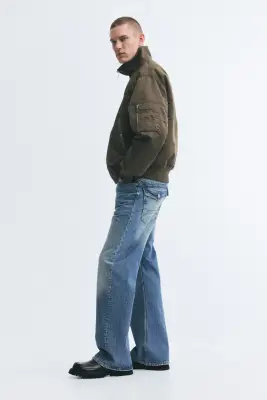 Relaxed Bootcut Jeans - Bleu denim — photo 4