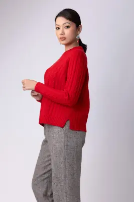 Pull en laine - écru — photo 4