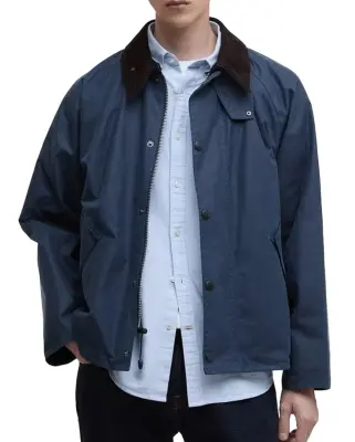 OS Transport Wax Jacket Washed Cobalt — photo 2