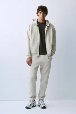 Veste de sport zippée à capuche DryMove™ - Taupe clair — photo 2