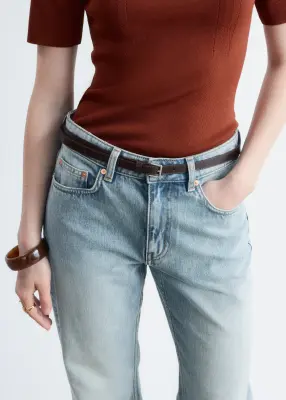 Jean bootcut taille mi-haute - Bleu vintage — photo 2