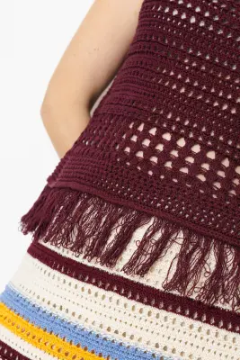 Pull en crochet sans manches — photo 5