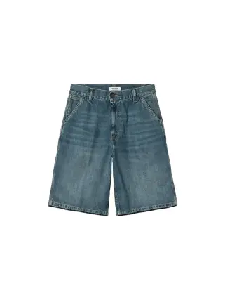 Short Brandon Single Knee Short Blue Dark Used Wash Femme — photo 1