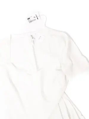 Robe manches courtes en jersey stretch blanc Prix boutique 230€ Taille 38 — photo 5