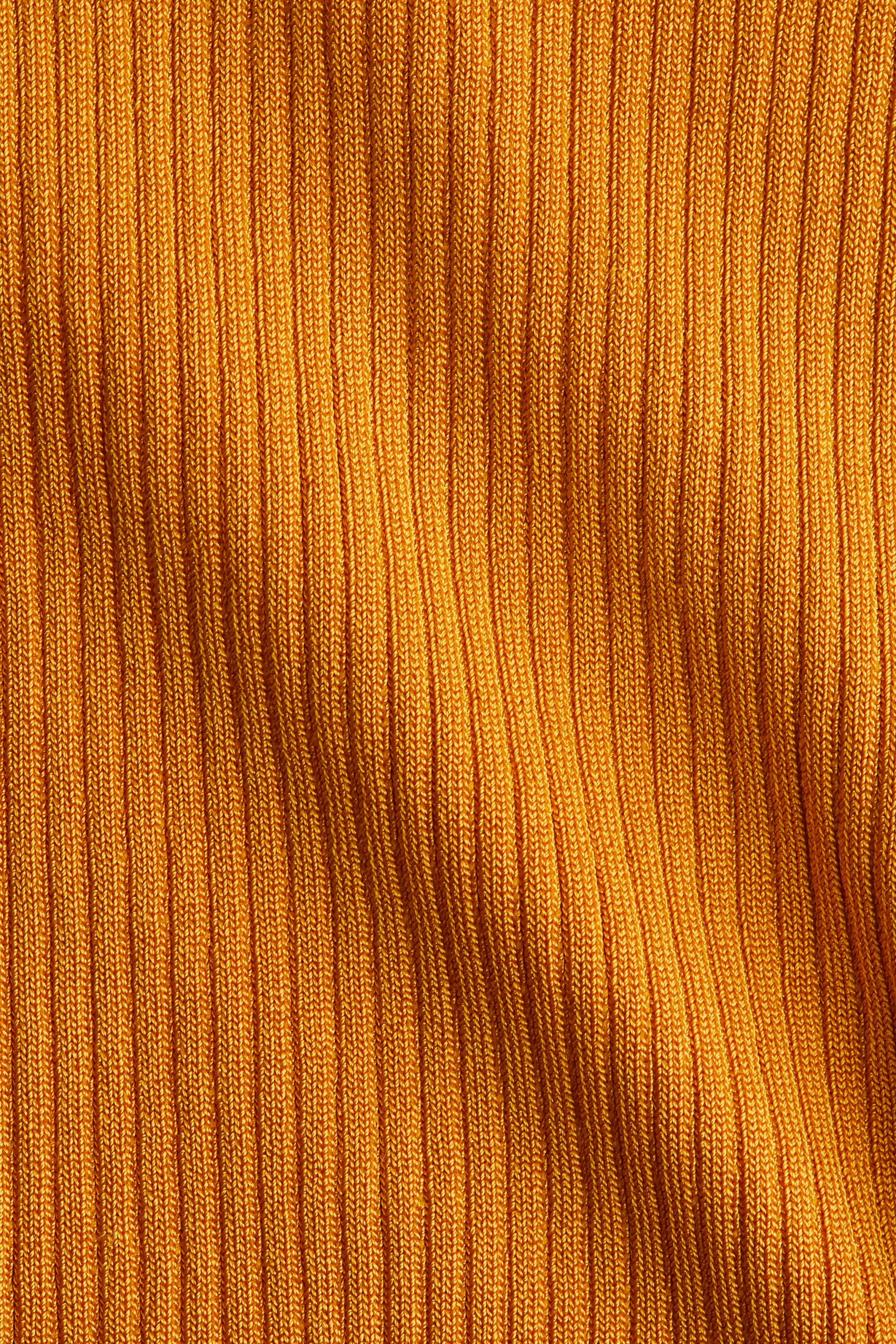 Débardeur en maille côtelée - Jaune