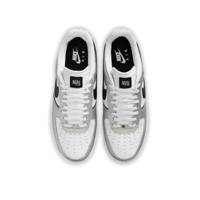 Nike Air Force 1 Low 07 LV8 Metallic Silver White Black — photo 3