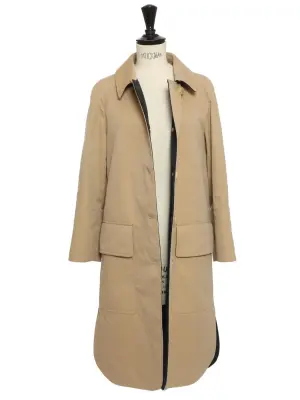 Trench droit camel beige doublure laine grise 100% Prix boutique 2200€ Taille XS — photo 4