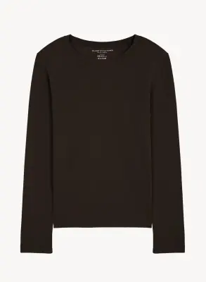 T-shirt en coton organique et cachemire — photo 4
