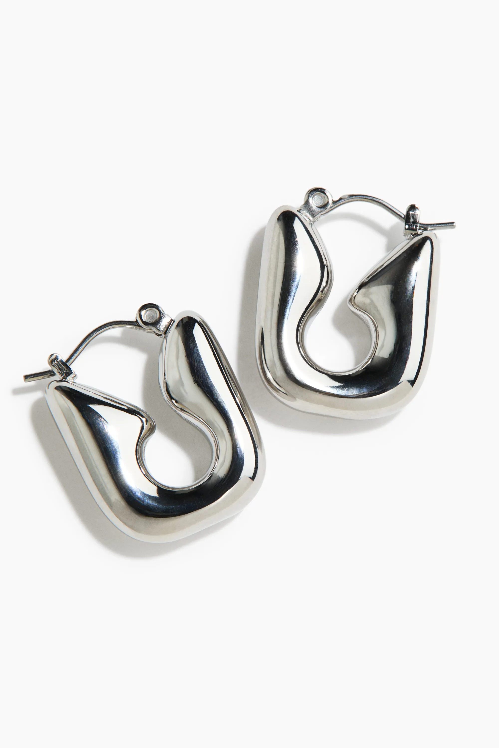 Boucles d'oreilles en inox - Argenté