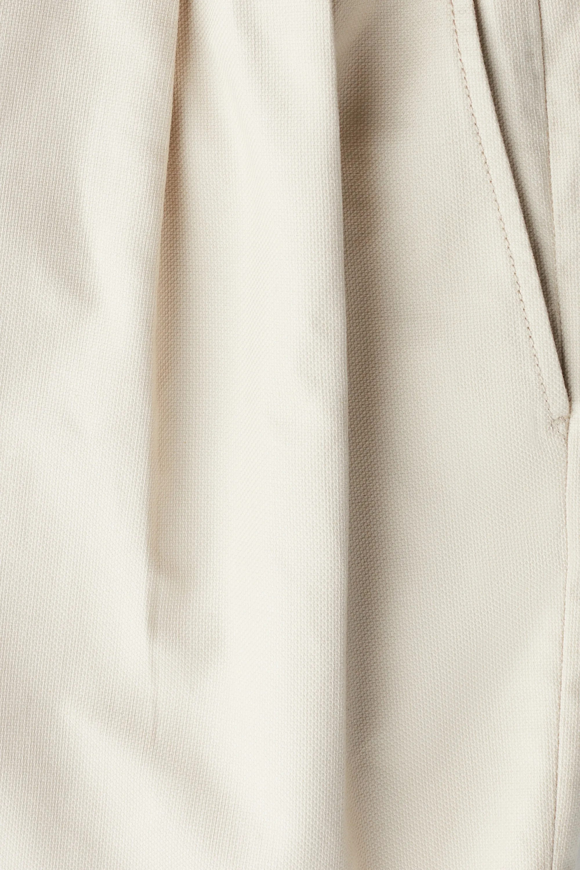 Short Relaxed Fit en lin mélangé - Beige
