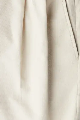 Short Relaxed Fit en lin mélangé - Beige — photo 1