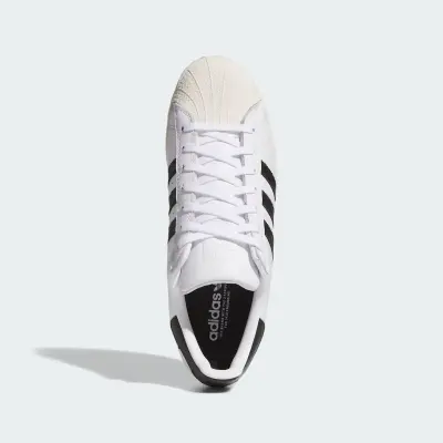 Chaussure adidas Superstar adv – White/Black/Gold — photo 5