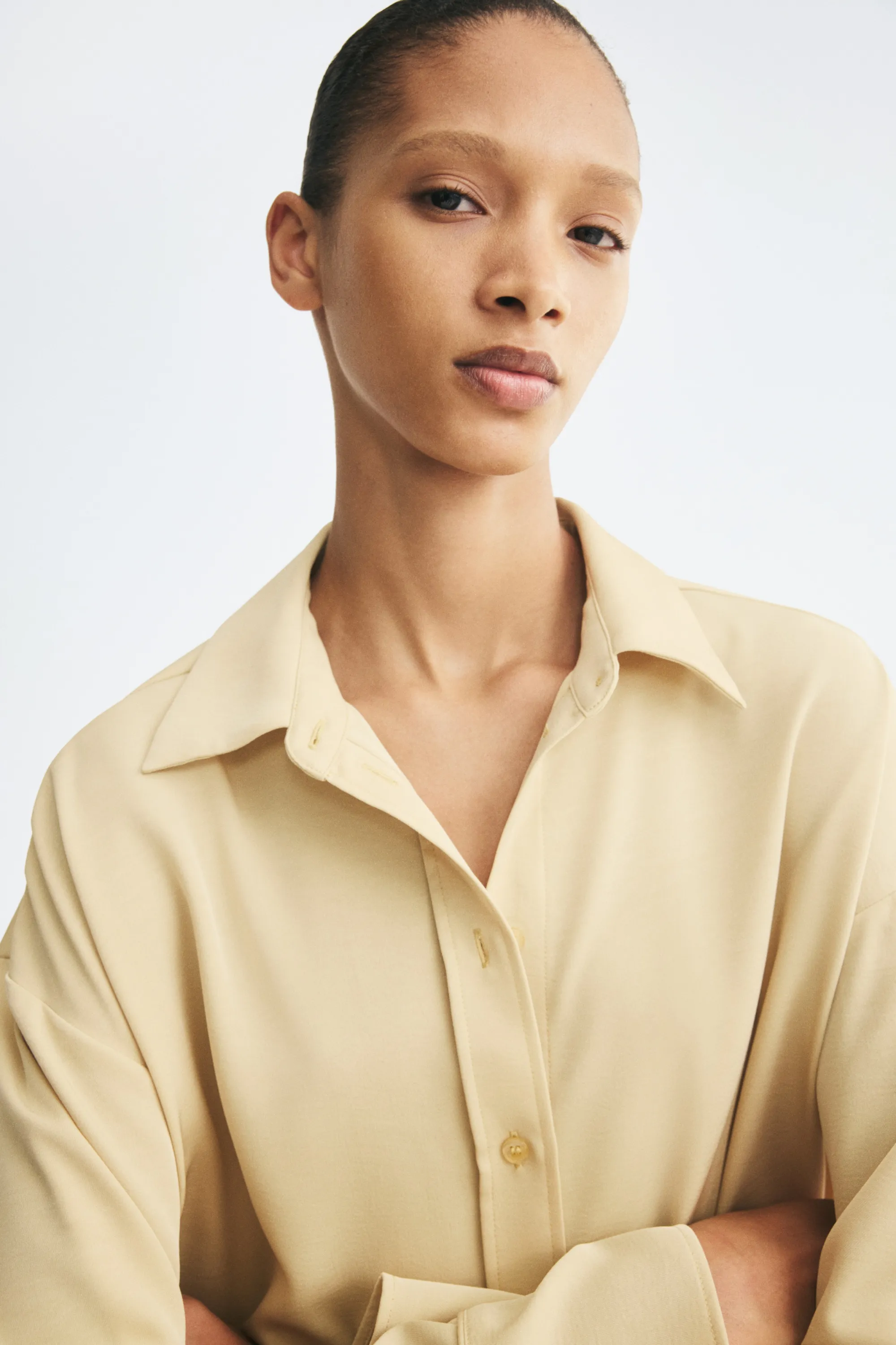 Chemise oversize - Jaune ancien
