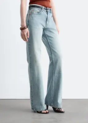 Jean bootcut taille mi-haute - Bleu vintage — photo 4