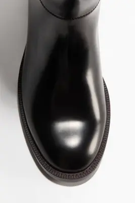 Bottes de hauteur genou - Marron foncé — photo 2