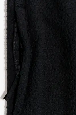 Veste sans manches Regular Fit en tissu Teddy bear - Noir — photo 4