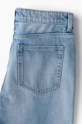 Baggy Bootcut Regular Jeans - Bleu denim clair — photo 2
