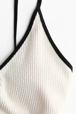 Maillot de bain paddé High Leg - Blanc — photo 4