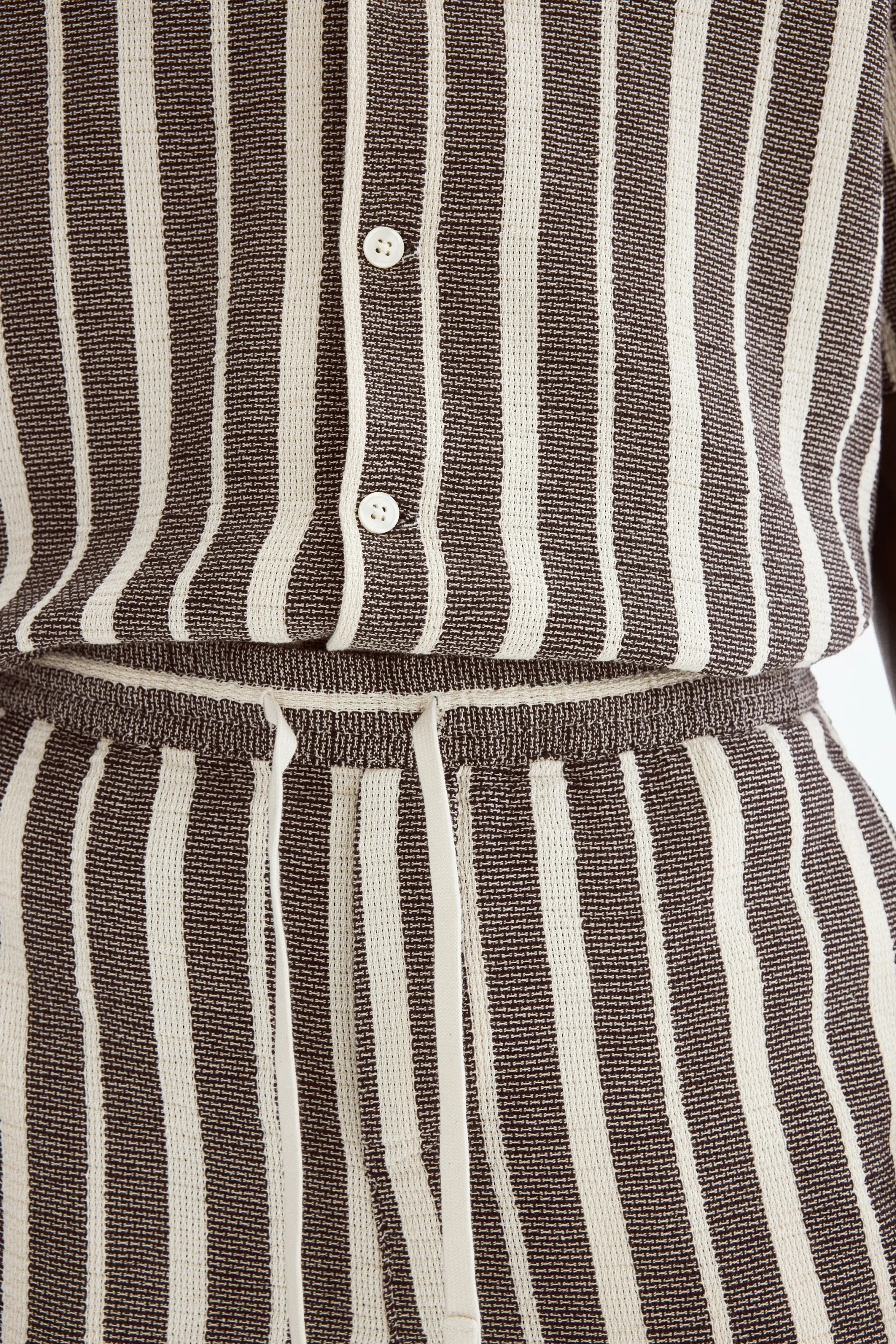 Short Regular Fit - Marron/rayé