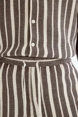 Short Regular Fit - Marron/rayé — photo 1