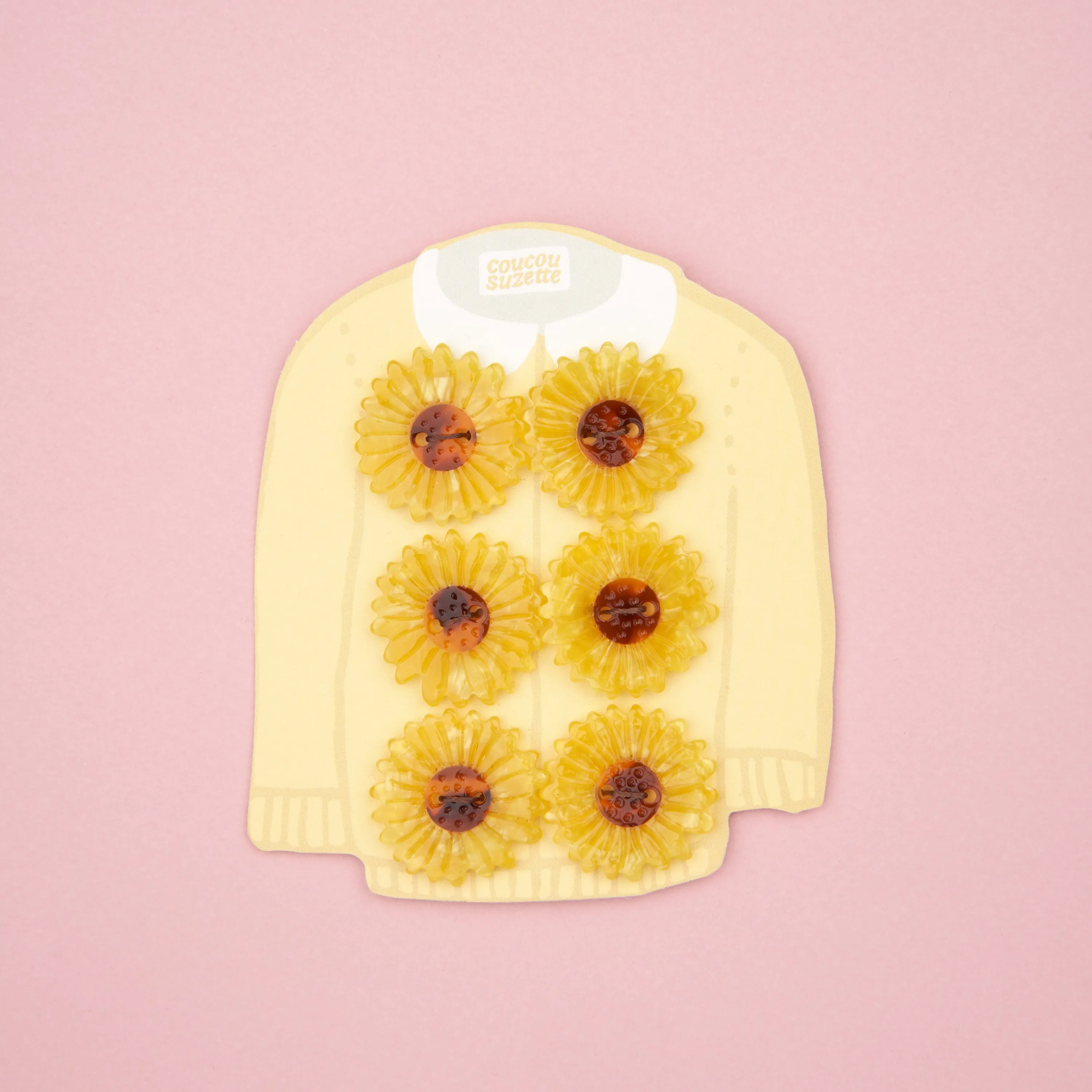 Kit Boutons Tournesol Coucou Suzette