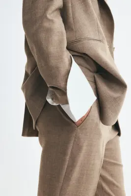 Pantalon cigarette - Taupe — photo 1