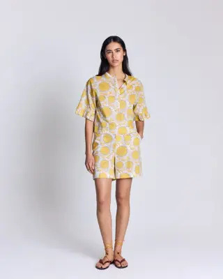 Blouse Constantine imprimé Liberty tournesols jaune — photo 2