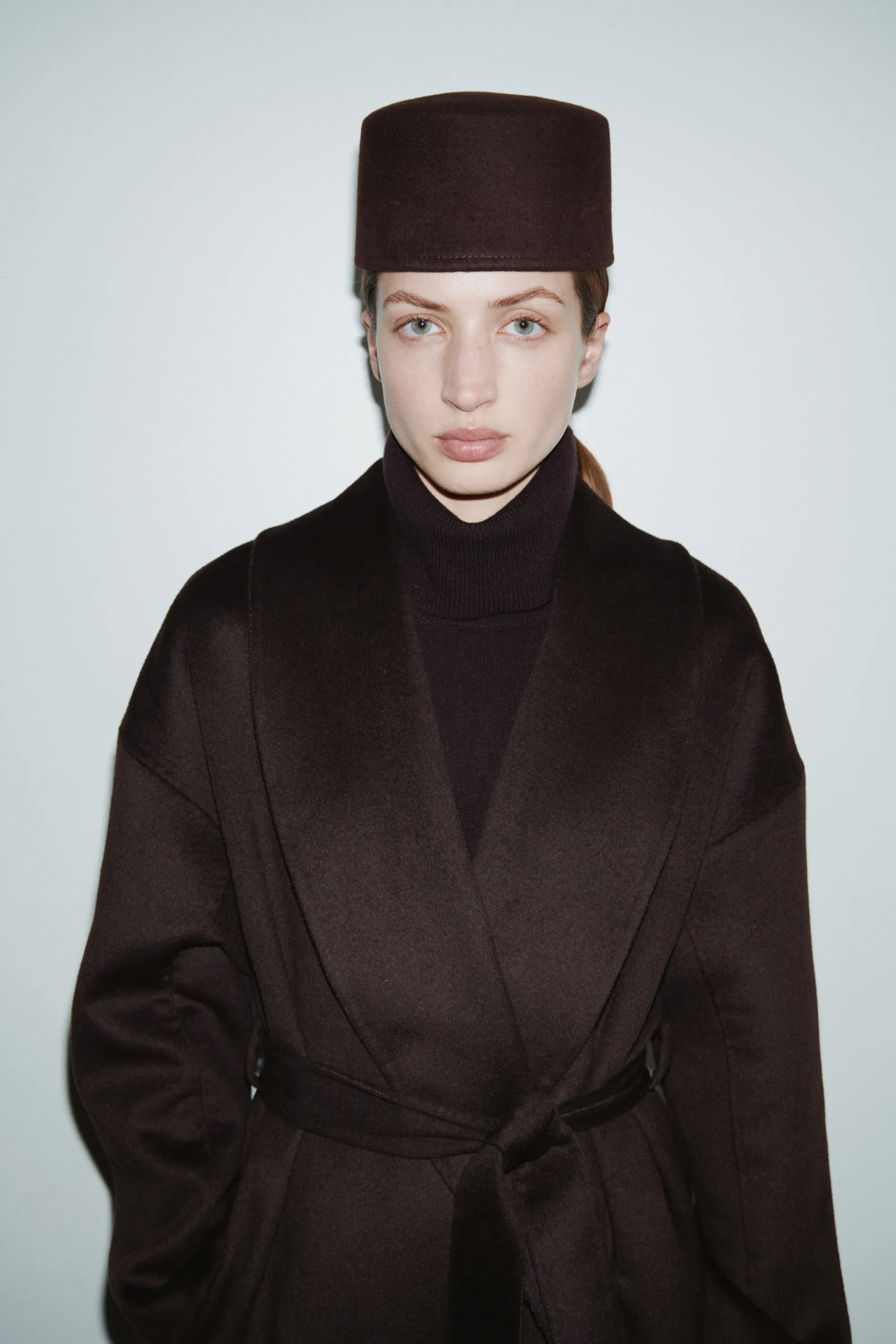Chapeau en laine - Marron foncé